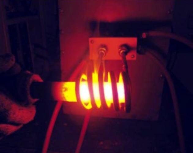 山东大学实验室圆钢加热实验实用80KW感应加热设备